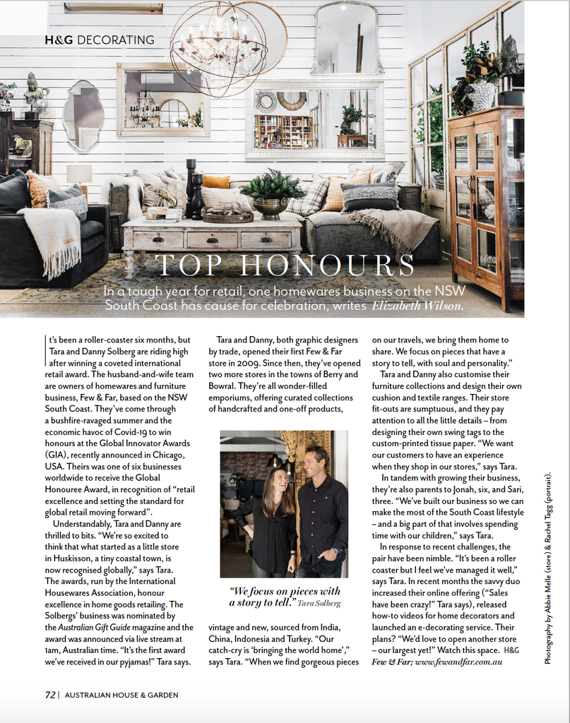 Top Honours - House and Garden Feature