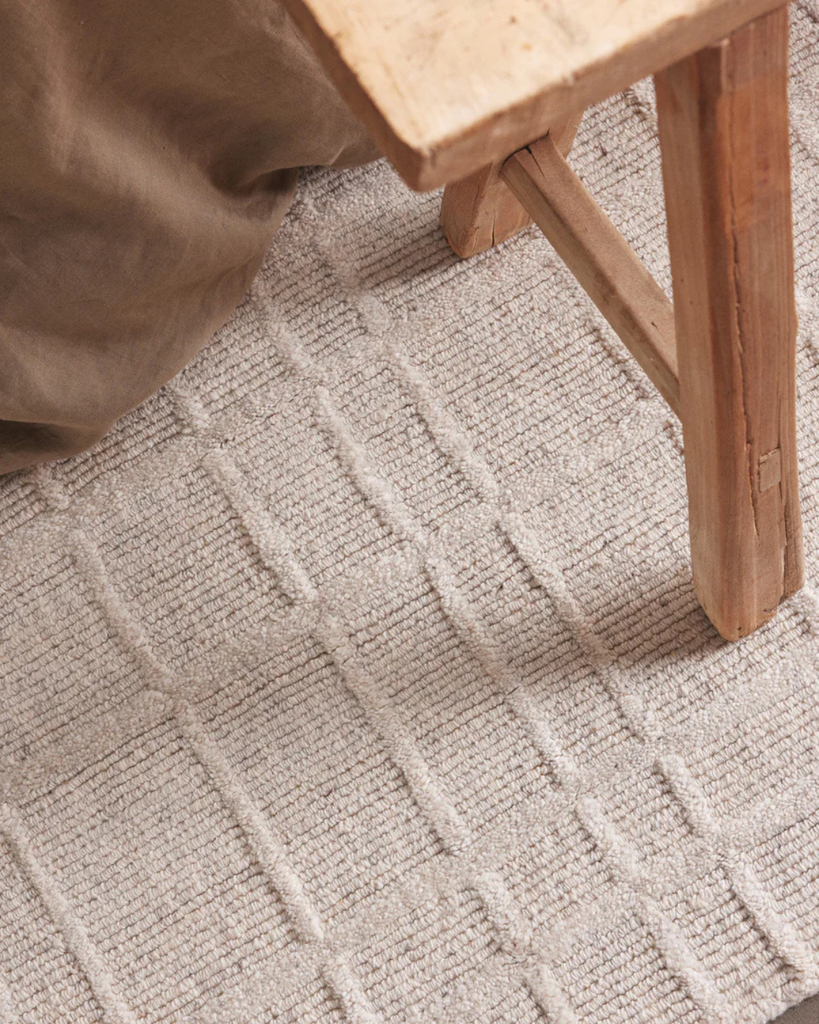 Few & Far Meraki Rug in natural colour