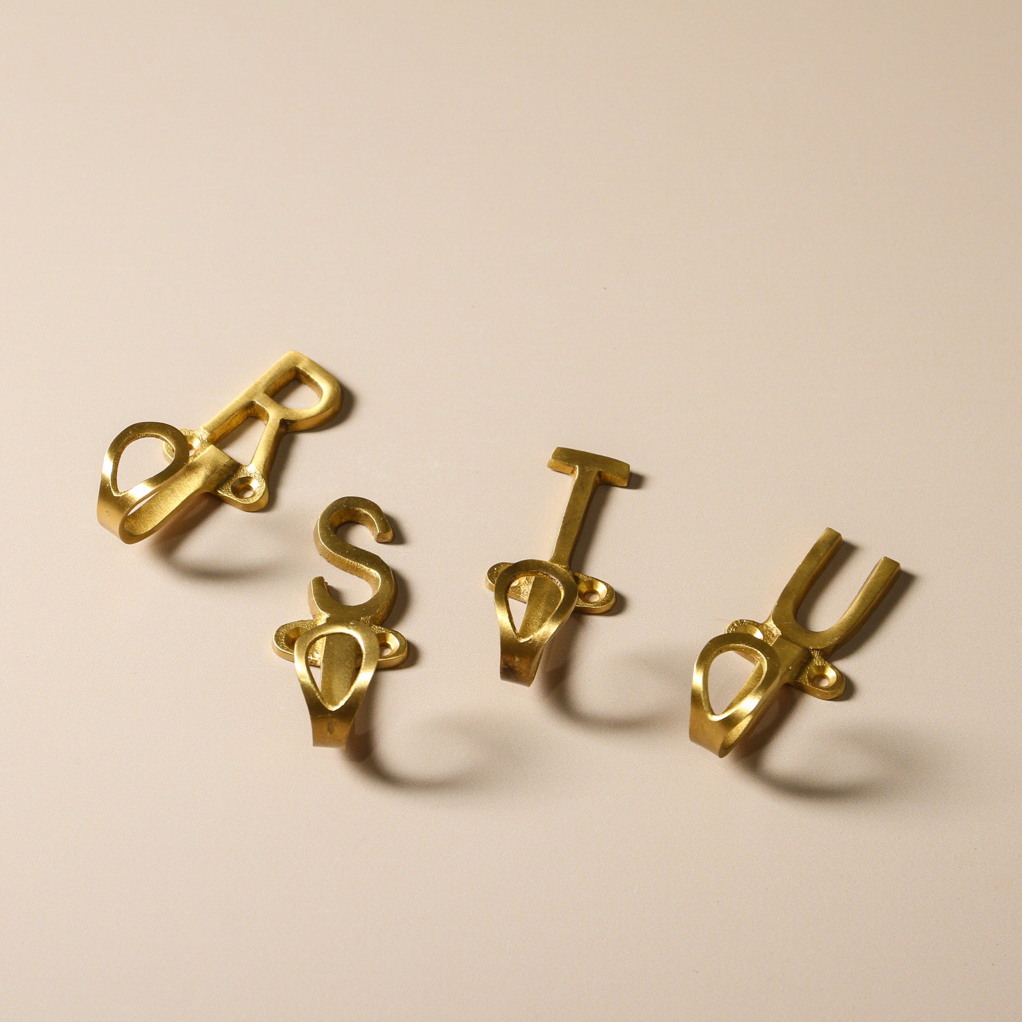 M&s Alphabet Door Hook Alphabet Brass Wall Hook – Few And Far