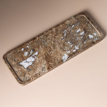 Arya Tray Grey Lagoon Large - Few and Far - Decorative Trays