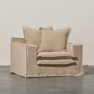 Cape Cod Single Seater Linen - Few and Far - Occasional Chairs