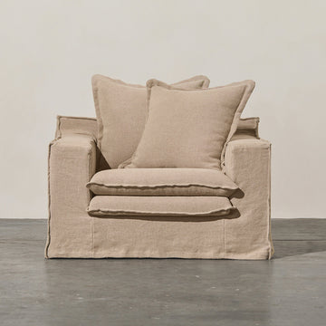 Cape Cod Single Seater Linen - Few and Far - Occasional Chairs