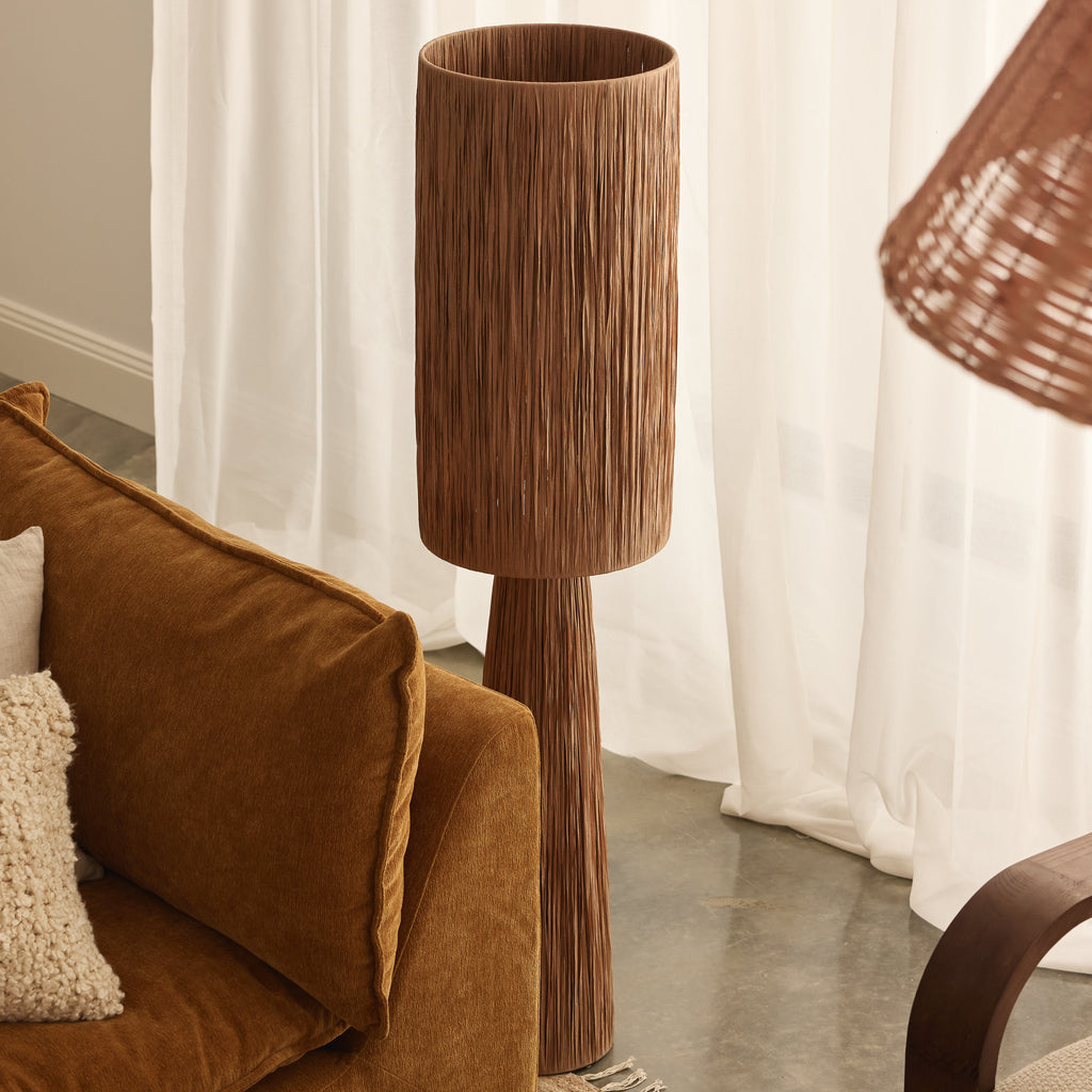 Cassia Floor Lamp Terracotta - Few and Far - Floor Lamps