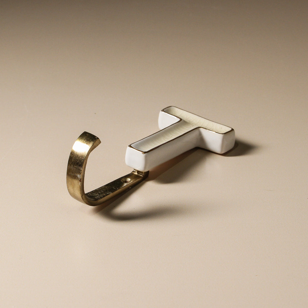 Ceramic Alphabet Hook - Few and Far - Hooks