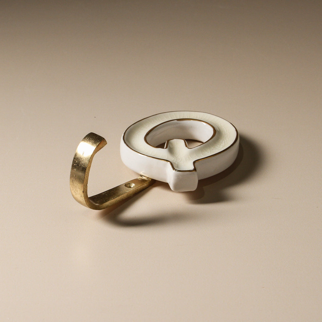 Ceramic Alphabet Hook - Few and Far - Hooks
