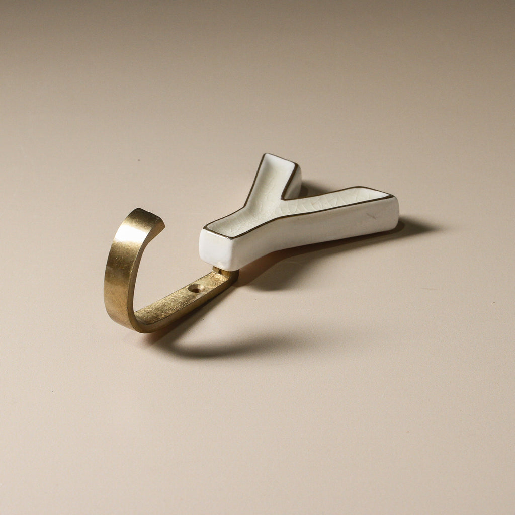 Ceramic Alphabet Hook - Few and Far - Hooks