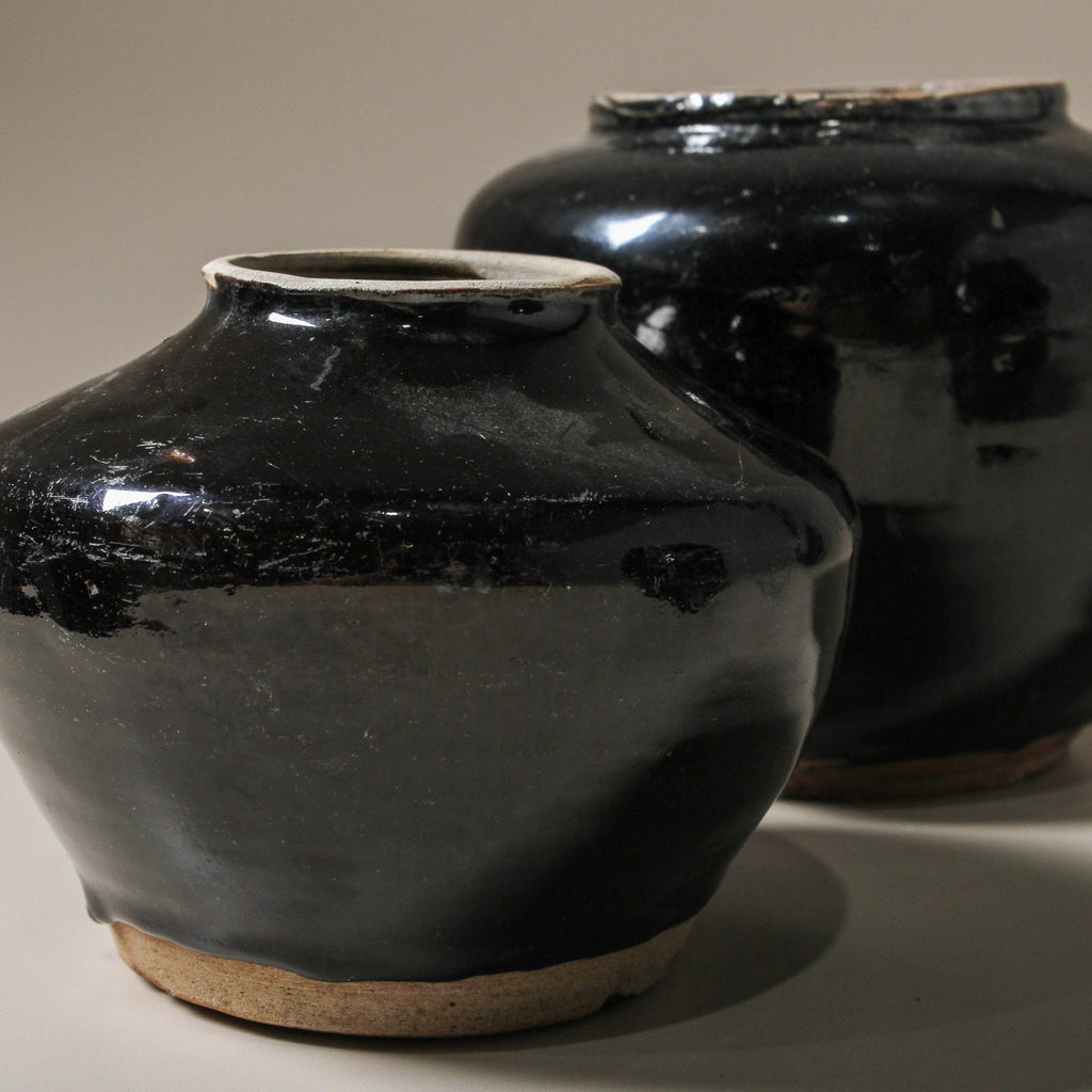 Chinese Vintage Glazed Pot - Few and Far - Planters & Pots