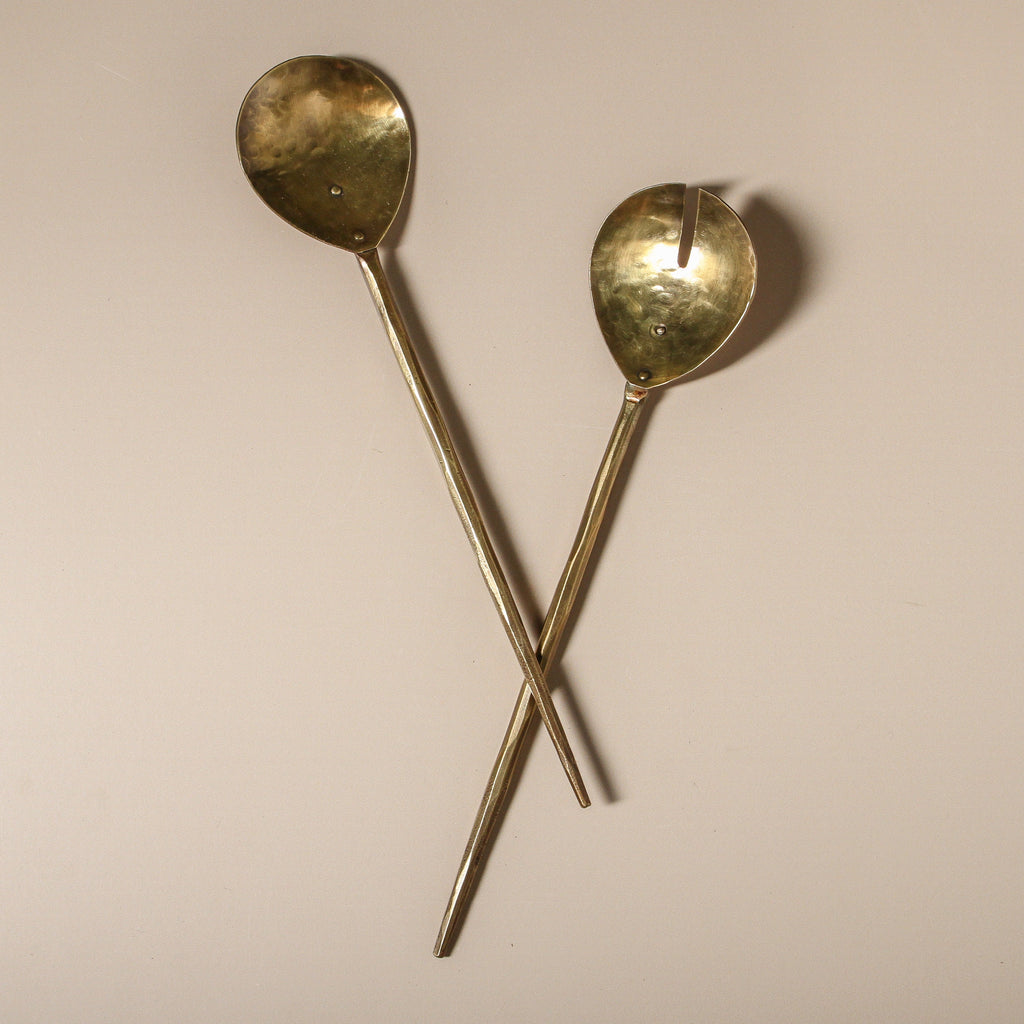 Delia Salad Servers - Few and Far - Serveware