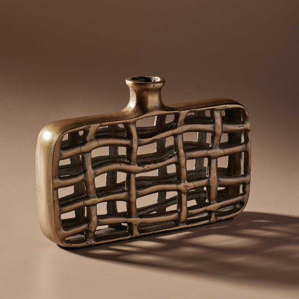 Donna Vase Brass Antique - Few and Far - Vases