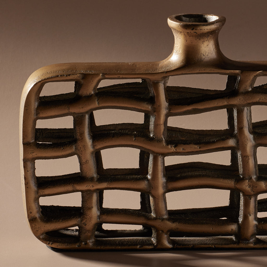 Donna Vase Brass Antique - Few and Far - Vases