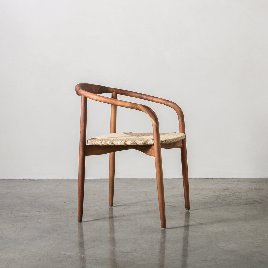 Essence Dining Chair Paper Rope/Walnut - Few and Far - Dining Chairs