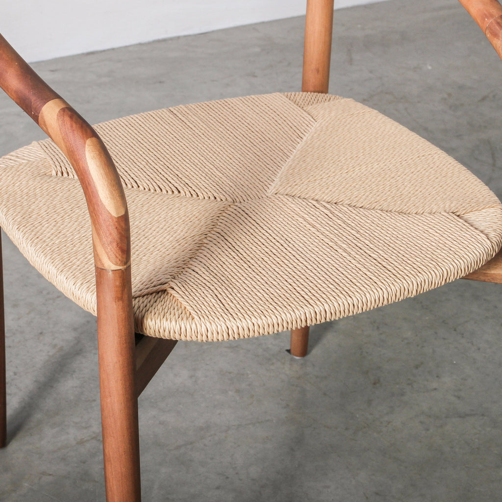 Essence Dining Chair Paper Rope/Walnut - Few and Far - Dining Chairs