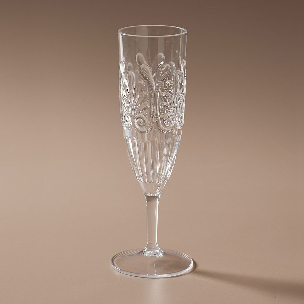Flemington Acrylic Champagne Flute Clear - Few and Far - Glassware