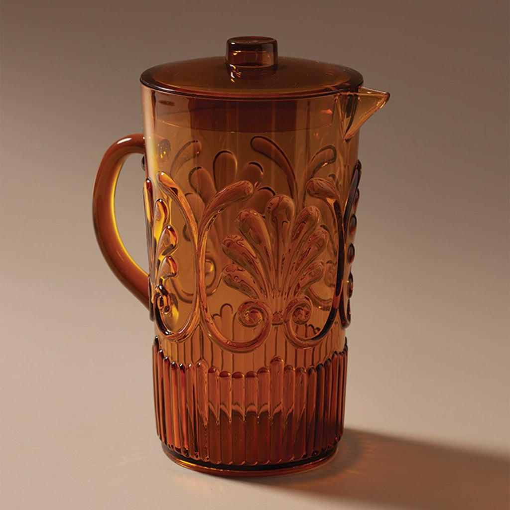 Flemington Acrylic Jug Amber - Few and Far - Glassware