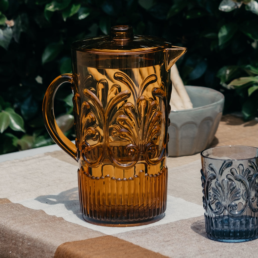 Flemington Acrylic Jug Amber - Few and Far - Glassware