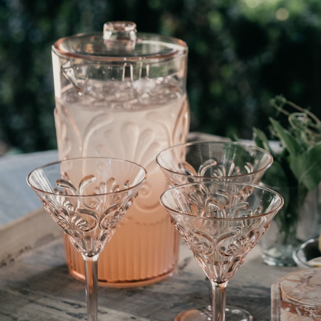 Flemington Acrylic Jug Pale Pink - Few and Far - Glassware
