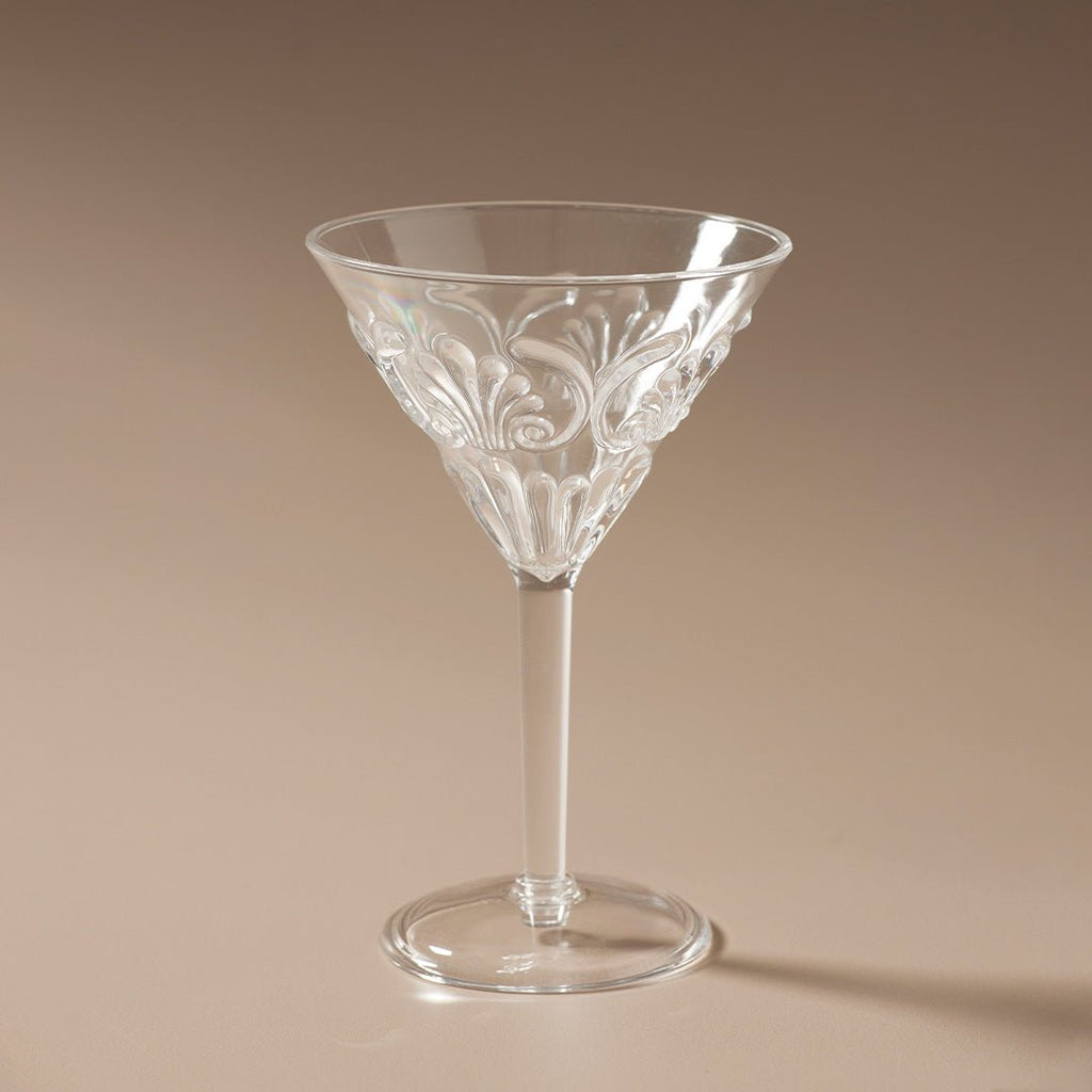 Flemington Acrylic Martini Glass Clear - Few and Far - Glassware