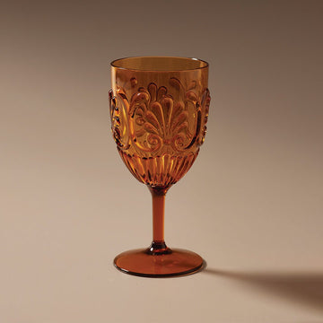 Flemington Acrylic Wine Glass Amber - Few and Far - Glassware