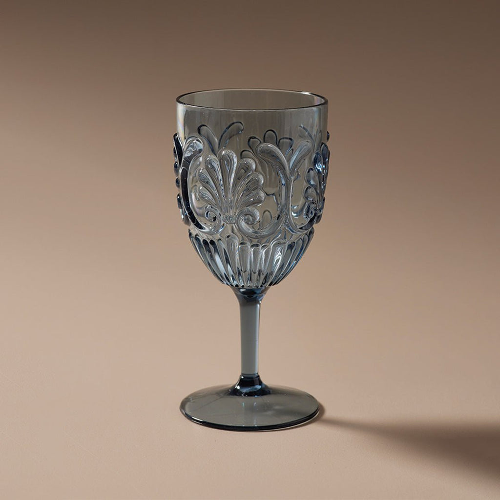 Flemington Acrylic Wine Glass Blue - Few and Far - Glassware