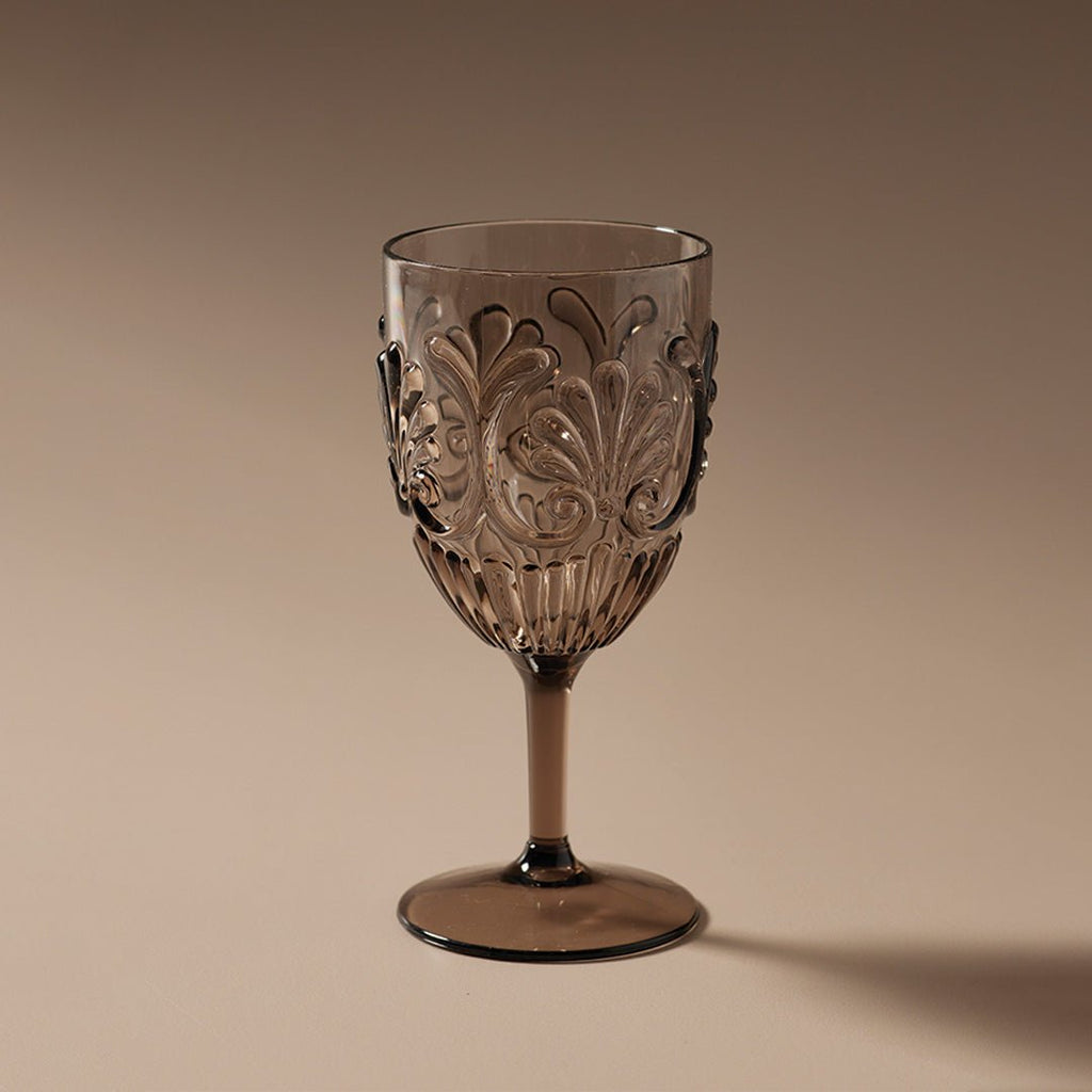 Flemington Acrylic Wine Glass Smoke - Few and Far - Glassware