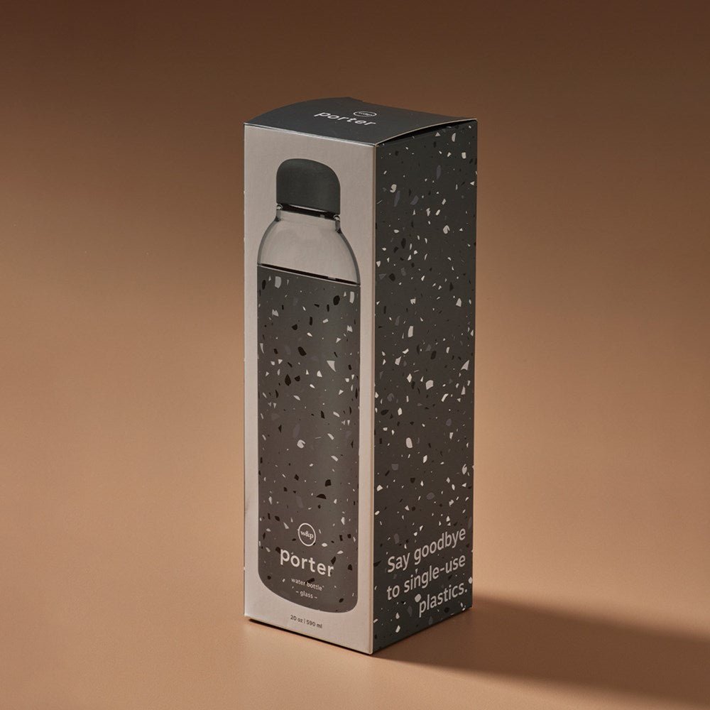 Glass Water Bottle Terrazzo - Few and Far - Glassware