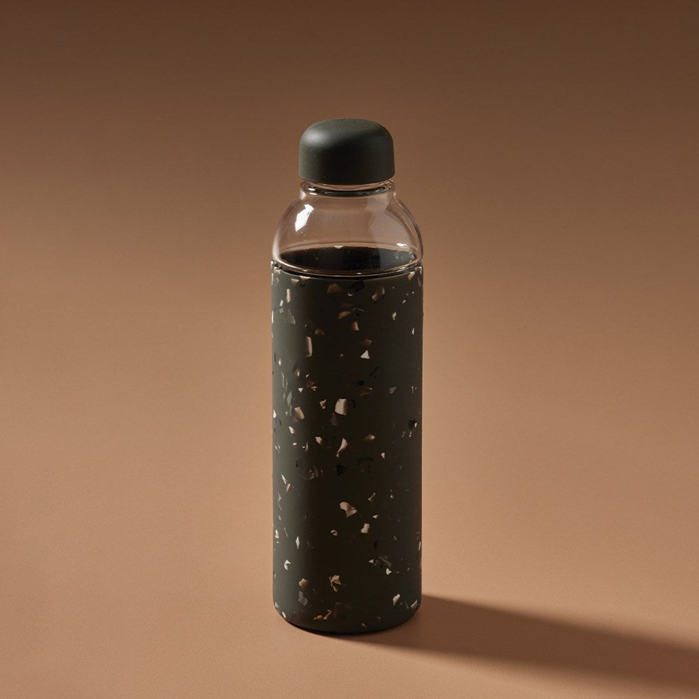 Glass Water Bottle Terrazzo - Few and Far - Glassware