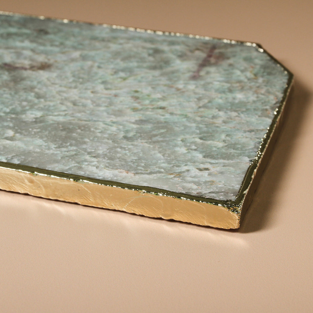Green Aventurine Serving Board - Few and Far - Serveware