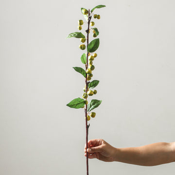 Green Berry Branch 94cm Green - Few and Far - Flowers & Foliage