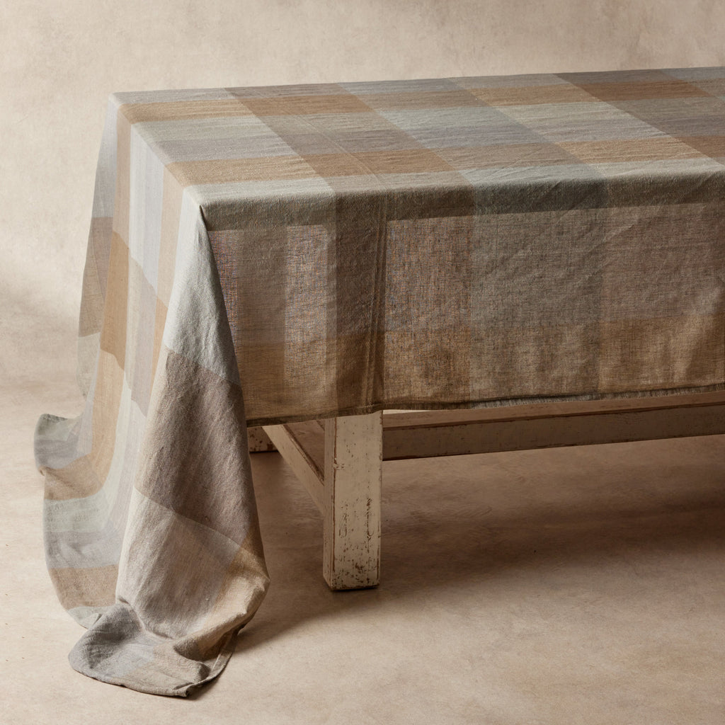 Harriet Tablecloth Moss 160x300 - Few and Far - Tablecloths