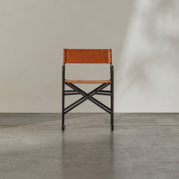 Heston Folding Dining Chair Tan - Few and Far - Dining Chairs
