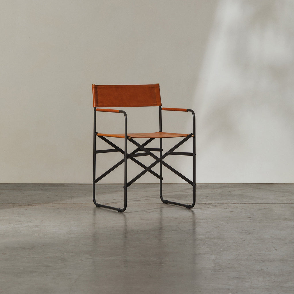 Heston Folding Dining Chair Tan - Few and Far - Dining Chairs