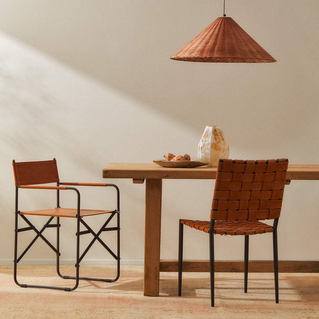 Heston Folding Dining Chair Tan - Few and Far - Dining Chairs