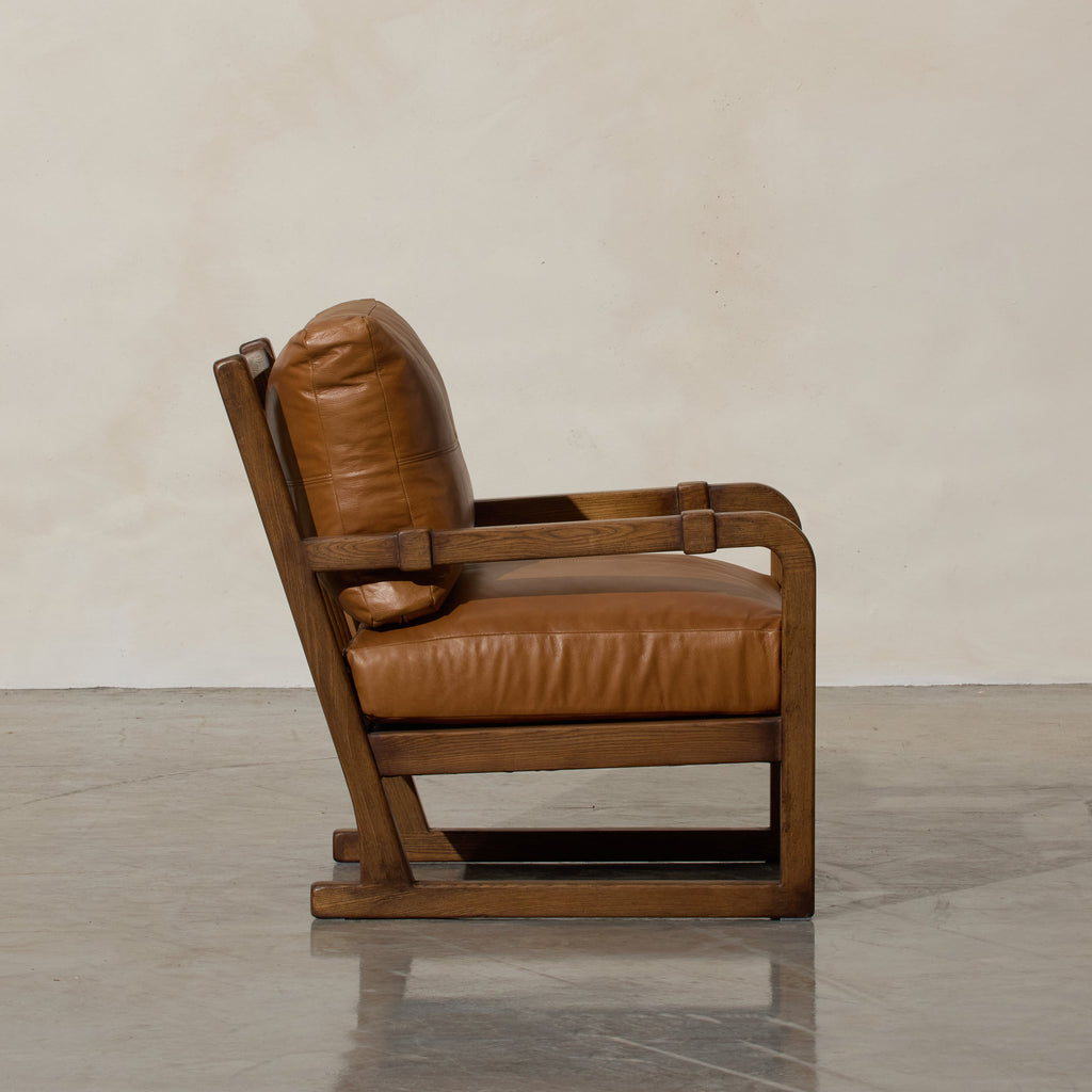 Hudson Leather Armchair - Few and Far - Occasional Chairs