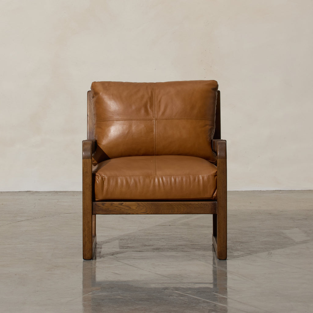 Hudson Leather Armchair - Few and Far - Occasional Chairs
