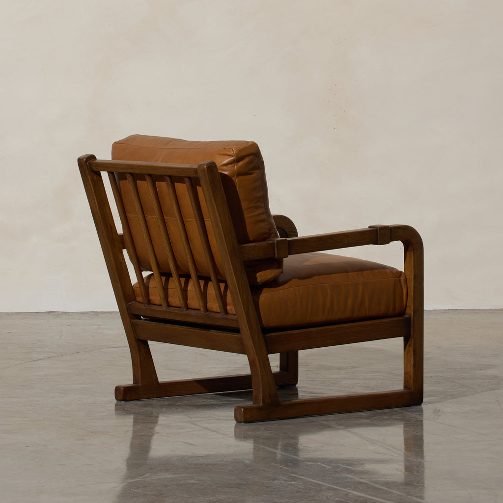Hudson Leather Armchair - Few and Far - Occasional Chairs