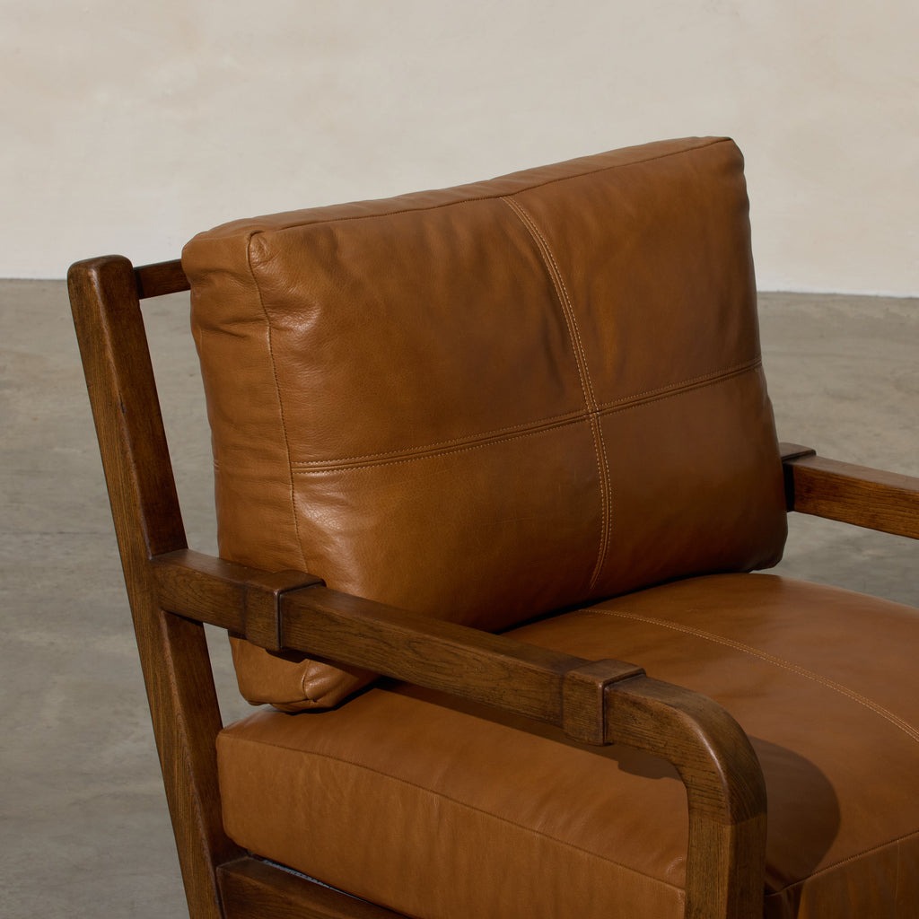 Hudson Leather Armchair - Few and Far - Occasional Chairs