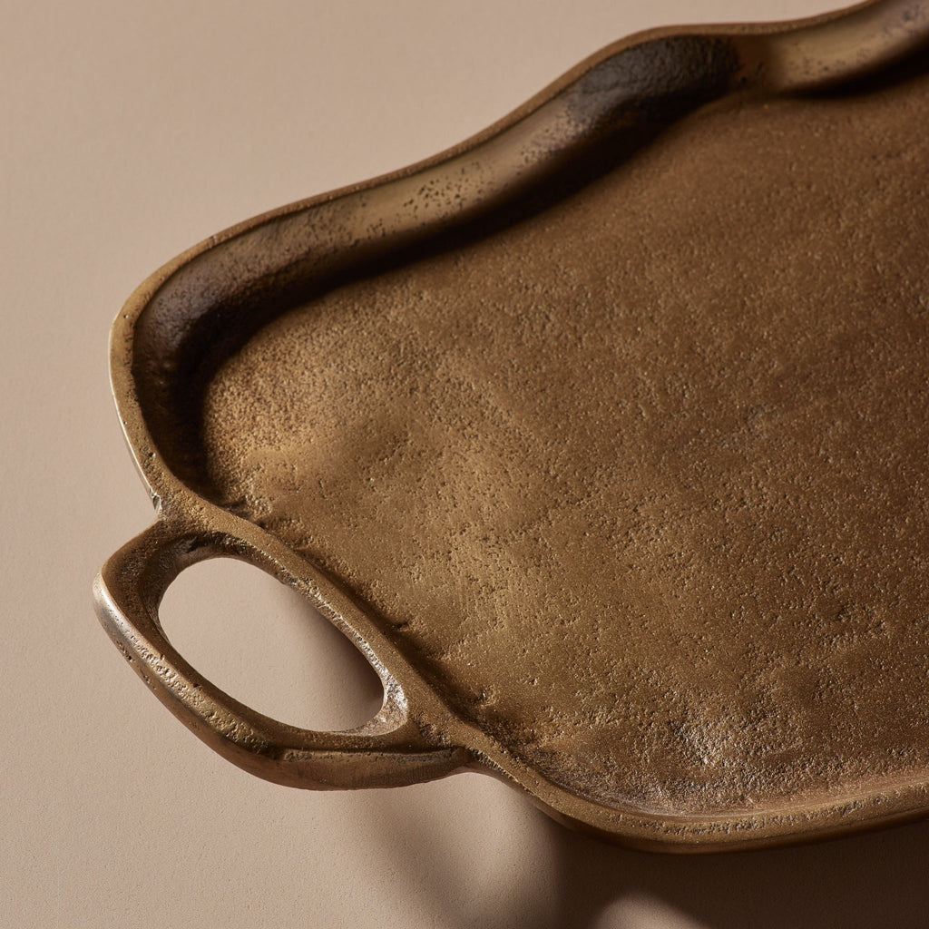 Indica Tray Brass Antique - Few and Far - Decorative Trays