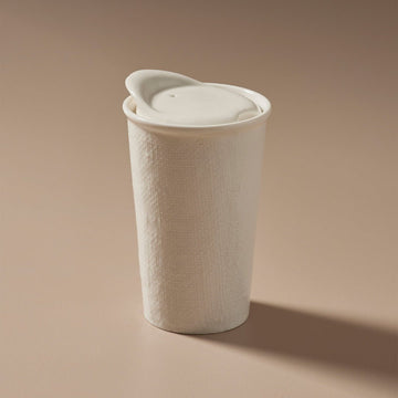 It's a Keeper Ceramic Cup White Linen - Few and Far - Mugs