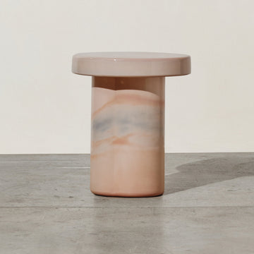 Jensen Glass Sidetable Blush - Few and Far - Side Tables