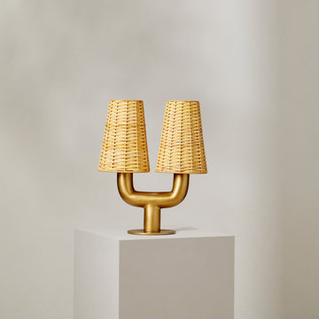 Jorge Rattan Table Lamp - Few and Far - Table Lamps