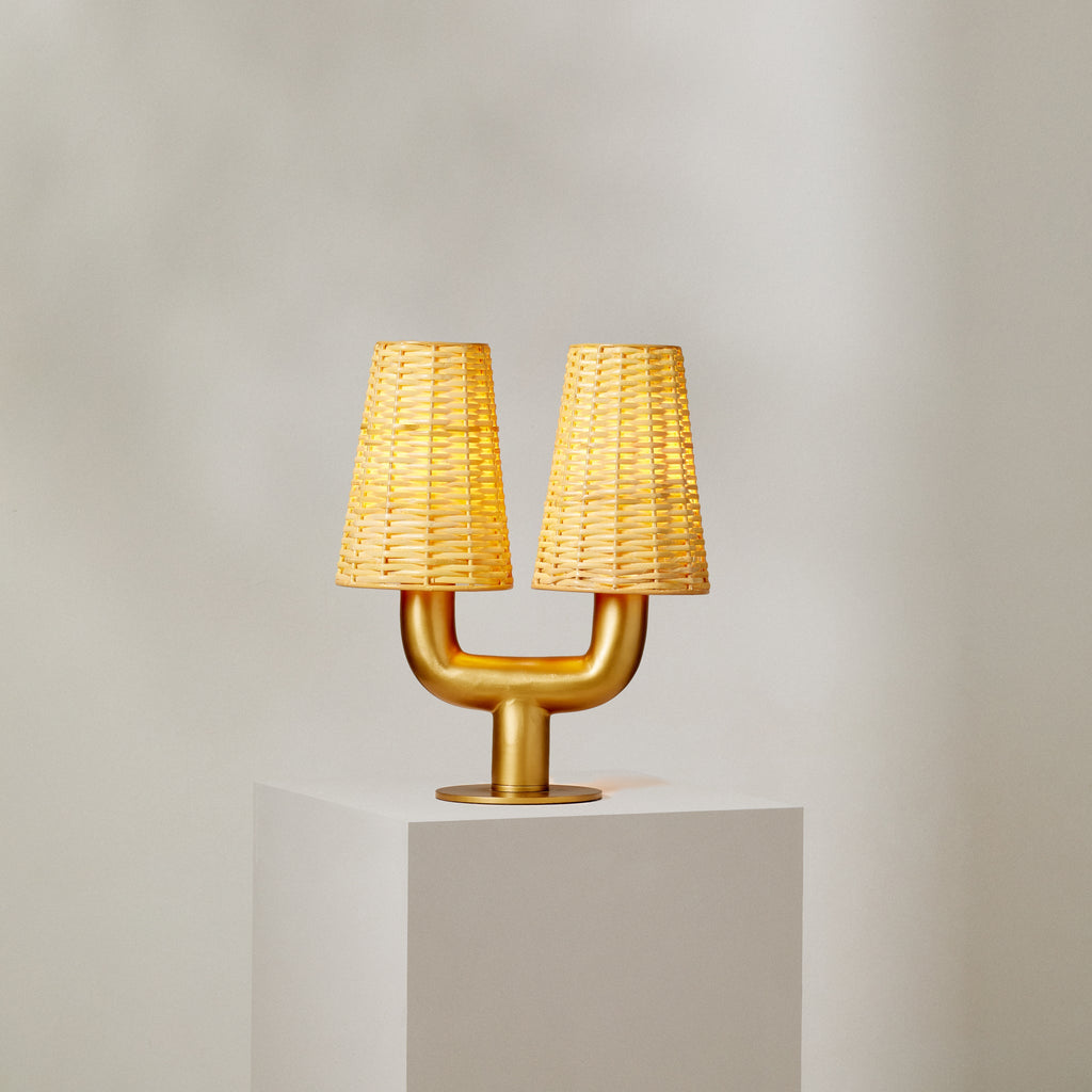 Jorge Rattan Table Lamp - Few and Far - Table Lamps