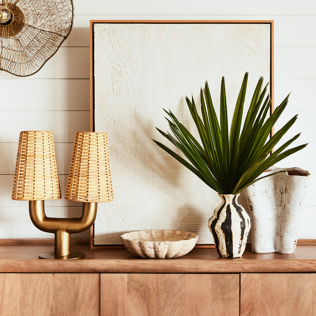 Jorge Rattan Table Lamp - Few and Far - Table Lamps