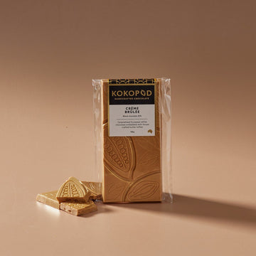 Kokopod Chocolate Block Creme Brulee 100g - Few and Far - Gifts