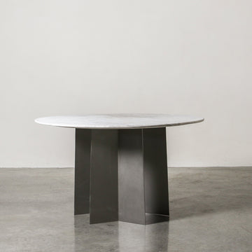 Majesty Dining Table Grey Travertine - Few and Far - Dining Tables