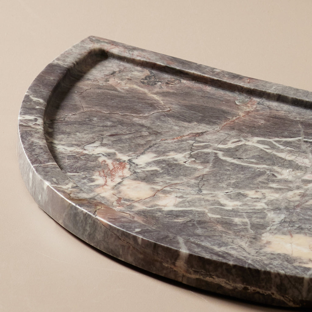 Noemi Marble Tray Grey Levanto - Few and Far - Decorative Trays