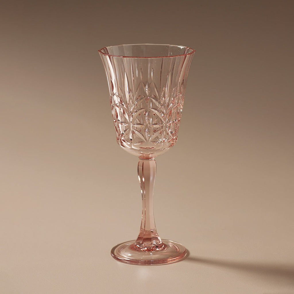 Pavilion Acrylic Wine Glass Pale Pink - Few and Far - Glassware