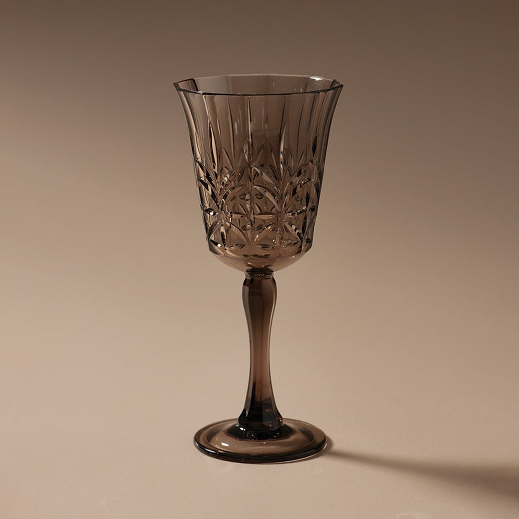 Pavilion Acrylic Wine Glass Smoke - Few and Far - Glassware