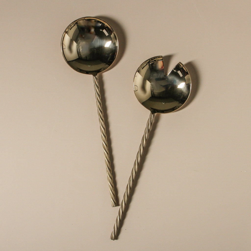 Spindle Salad Servers - Few and Far - Serving Utensils