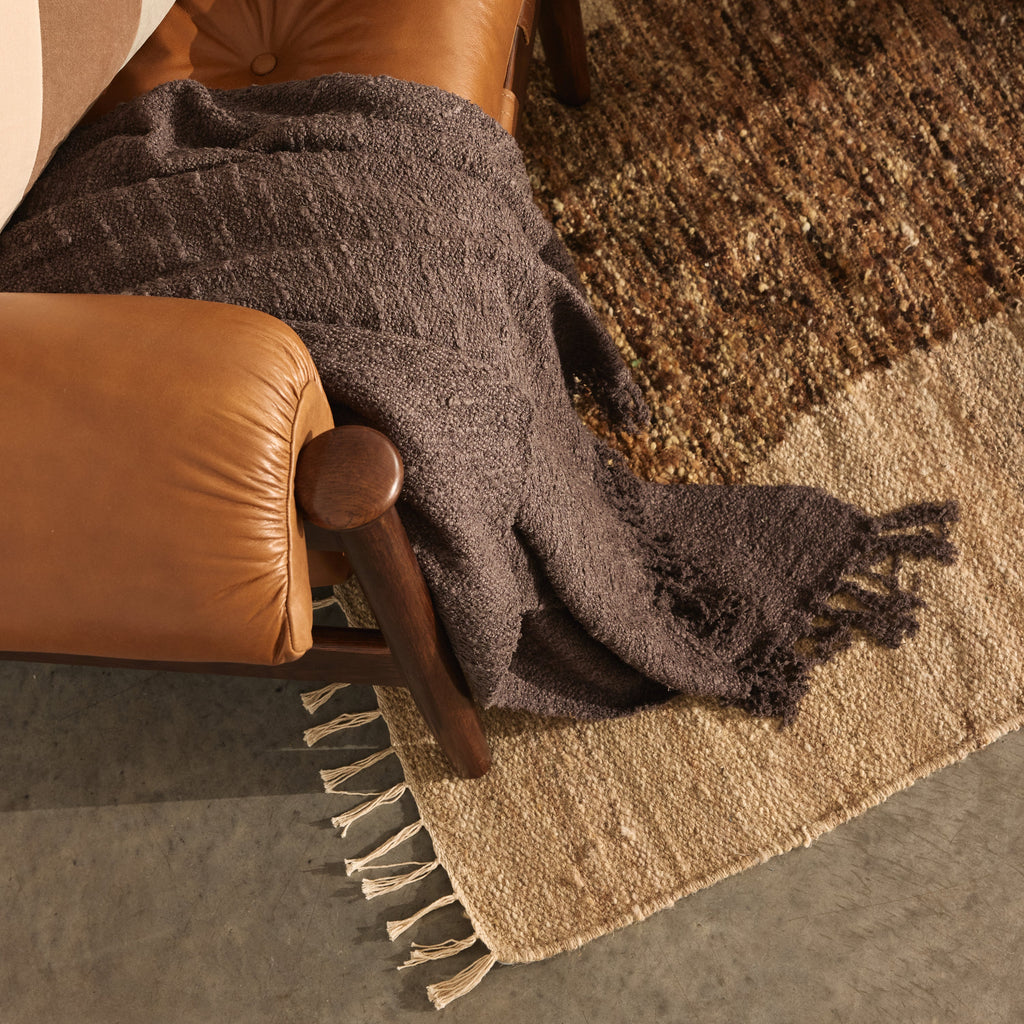 Theodore Throw Chocolate Torte - Few and Far - Blankets & Throws