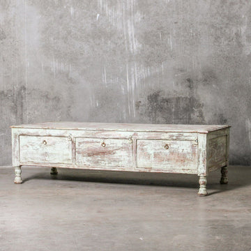 Vintage Indian 3 Drawer Coffee Table - Few and Far - Coffee Tables